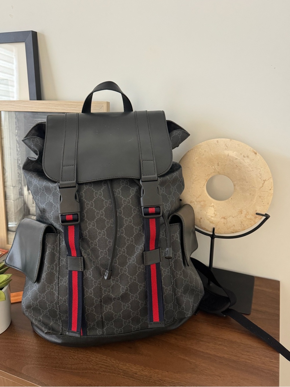GUCCI 792080 FADJQ 1185 GG Supreme Soft Canvas Backpack